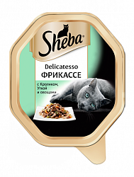 Консервы для кошек Sheba Delicatesso Фрикассе с кроликом, уткой и овощами, 85 г