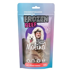 Molina Лакомство Frozen Beef с говяжьими носиками для собак всех пород и щенков, 55 г