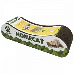 Когтеточка для котят Homecat Мятная волна Мини из гофрокартона, 12 см