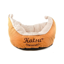 Лежак для собак и кошек Katsu Катсу "Колыбель" LG жёлтый, 55х45 см