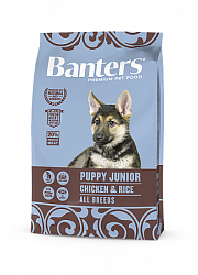 Сухой корм для щенков и юниоров всех пород Banters Puppy Junior курица с рисом