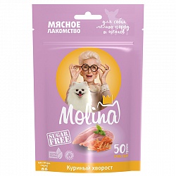 Лакомство Molina "Куриный хворост" для собак мелких пород и щенков, 50 г