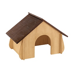 Деревянный домик Ferplast Sin 4650 для мелких животных, 41 x 23,6 x h 27,4 см