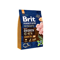 Сухой корм для пожилых собак Brit Premium by Nature «Senior S+М» для мелких и средних пород