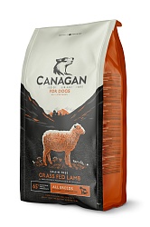 Сухой беззерновой корм для собак всех возрастов Canagan Grain Free Grass Fed Lamb с ягненком