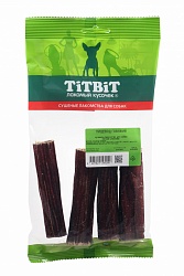 Пищевод говяжий для собак Titbit мягкая упаковка ±39 г