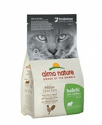 Сухой корм для взрослых кошек Almo Nature Functional Adult Anti-Hairball для вывода шерсти с курицей и рисом