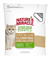 Комкующийся кукурузный наполнитель для кошачьего туалета 8in1 Natures Miracle 4,5 кг|10 л