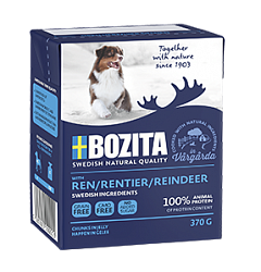 Консервы для взрослых собак Bozita Reindeer кусочки в желе с Оленем 370 г