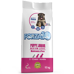Сухой корм Forza10 Maintenance Puppy-Junior для щенков средних и крупных пород и беременных собак, 15 кг