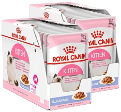 Влажный корм в желе для котят Royal Canin Kitten для котят в возрасте до 12 месяцев, 24*0,085 кг