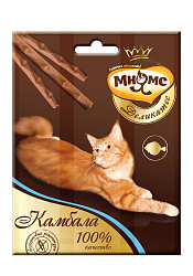 Лакомство для кошек Мнямс Деликатес "Лакомые палочки с камбалой" 9 см, 3х4 г