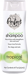 Шампунь против линьки для собак Perfect Coat Shampoo Shed Control Tropical Mist с тропическим ароматом, 473 мл