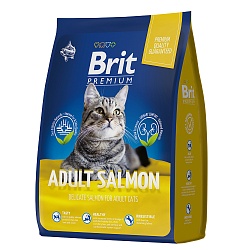 Сухой корм для кошек Brit Premium «Salmon» с лососем 