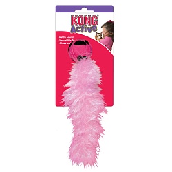 Игрушка для кошек Kong Wild Tails "Дикий хвост" с хвостом из перьев, 18 см