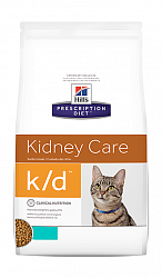 Hill's Prescription Diet Feline K/D сухой корм для кошек с заболеваниями почек, тунец