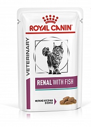 Консервы для кошек Royal Canin Renal  при хронической почечной недостаточности, с рыбой 85 г