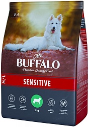 Сухой корм Mr. Buffalo Sensitive для взрослых собак средних и крупных пород, ягненок