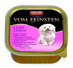 Консервы для взрослых собак Animonda Vom Feinsten Light Lunch облегченное меню с индейкой и ветчиной 22 шт.х150 г