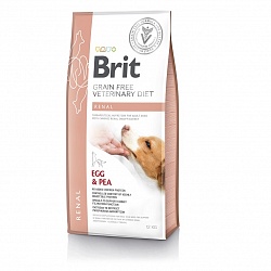 Сухой беззерновой корм для собак Brit Veterinary Diet Dog Grain Free Renal при хронической почечной недостаточности