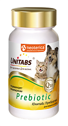 Пребиотический комплекс для собак и кошек Unitabs Prebiotic для нормализации пищеварения, 100 таблеток