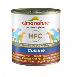 Консервы для собак Almo Nature Classic Home Made HFC "Говядина с картофелем и горошком по-домашнему"