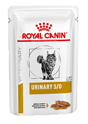 Влажный корм для кошек при мочекаменной болезни Royal Canin Urinary S/O кусочки в соусе, 85 г