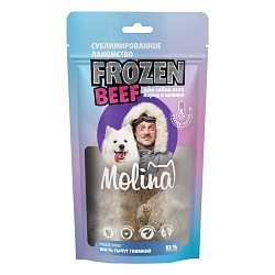 Molina Лакомство Frozen Beef с говяжьим сычyгом для собак всех пород и щенков, 40 г