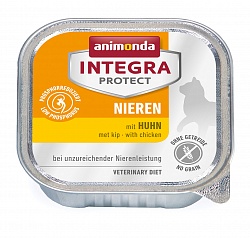 Влажный корм для кошек Animonda Integra Protect Cat Nieren (Renal) при хронической почечной недостаточности, с курицей 100 г х 16 шт.