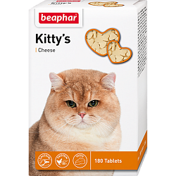 Кормовая добавка для кошек Beaphar Kitty’s + Cheese со вкусом сыра, 75 таблеток