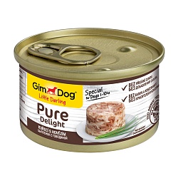 Консервы для собак Gimdog Pure Delight «Цыпленок с говядиной», 85 г