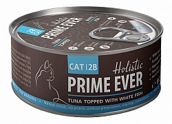 Консервы для кошек Prime Ever 2B Тунец с белой рыбой в желе 80 г