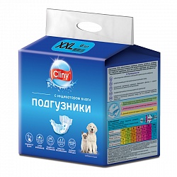 Подгузники для собак и кошек Cliny XXL (25-40 кг), 6 штук 