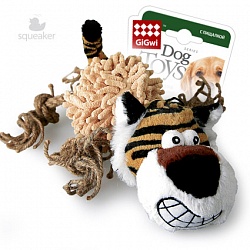 Игрушка для собак GiGwi Dog Toys Тигр с пищалкой, 36 см