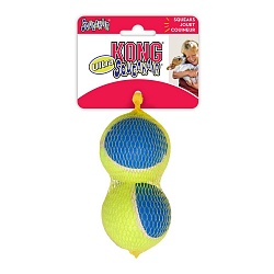 Игрушка для кошек Kong Ultra Squeak Air Balls мячик с пищалкой, 2 шт. х 8 см