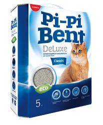 Комкующийся наполнитель для кошачьего туалета Pi-Pi Bent DeLuxe Classic, 5 кг