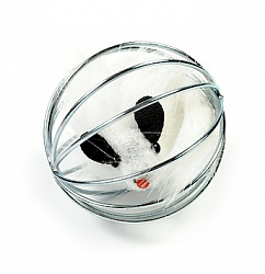 Игрушка для кошек Beeztees "Мышь меховая в металлическом шаре" 5,5 см