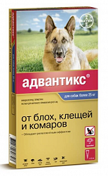 Капли для собак весом более 25 кг Адвантикс (Advantix) от блох и клещей, 4 мл