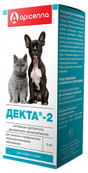 Глазные капли для собак и кошек Apicenna Декта-2, 5 мл