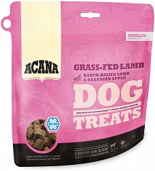 Лакомство для собак Acana Grass-Fed Lamb Dog treat, пастбищный ягненок и оканаганские яблоки