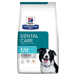 Сухой корм для собак Hill's Prescription Diet Canine T/D диета при заболеваниях полости рта, 3 кг