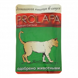 Влажный корм для кошек Prolapa Premium домашняя птица в соусе, 100 г х 26 шт.