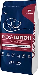 Сухой корм Dog Lunch Premium для взрослых собак, говядина