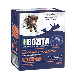 Консервы для взрослых собак Bozita Salmon кусочки в желе с Лососем 370 г