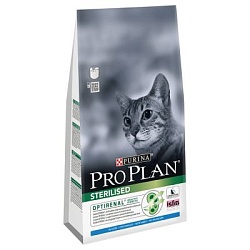 Корм для кастрированных и стерилизованных кошек старше 7 лет Pro Plan Sterilised Cat 7+ 3 кг с индейкой