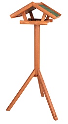 Кормушка уличная Trixie на подставке, сосна, коричневая 46х22х44 см/1,15 м 