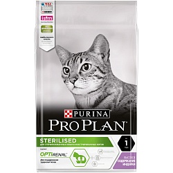 Сухой корм Pro Plan® для взрослых стерилизованных кошек и кастрированных котов старше 1 года, с высоким содержанием индейки, Пакет, 7 кг