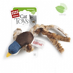 Игрушка для кошек GiGwi Cat Toys Птичка с кошачьей мятой, 6 см