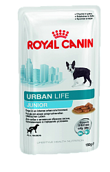 Консервы для щенков до 15 месяцев живущих в городе Royal Canin Urban Life Junior, 150 г