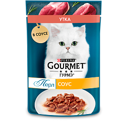 Консервы для кошек Gourmet Perle мини-филе утка 75 г х 26 шт.